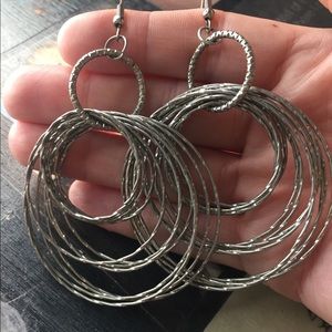 Silver hoops